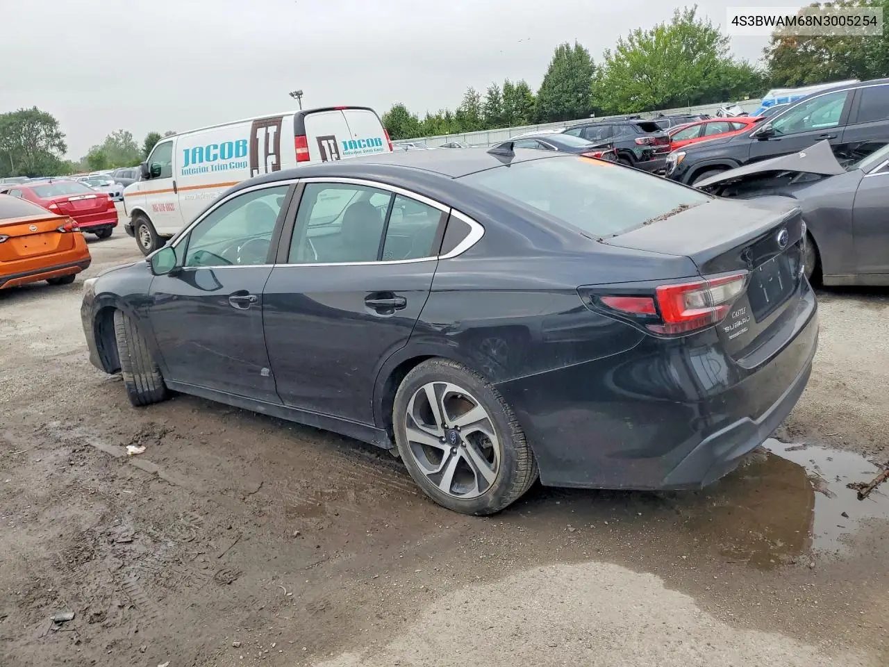 2022 SUBARU LEGACY VIN 4S3BWAM68N3005254 — фото 2