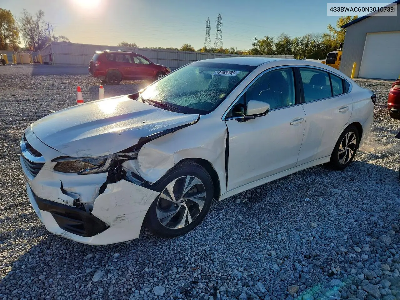 SUBARU LEGACY 2022, VIN 4S3BWAC60N3010739