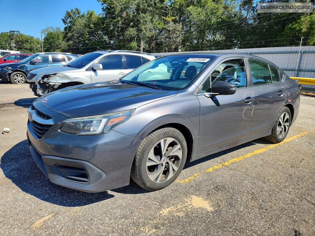 SUBARU LEGACY 2022, VIN 4S3BWAC67N3002802