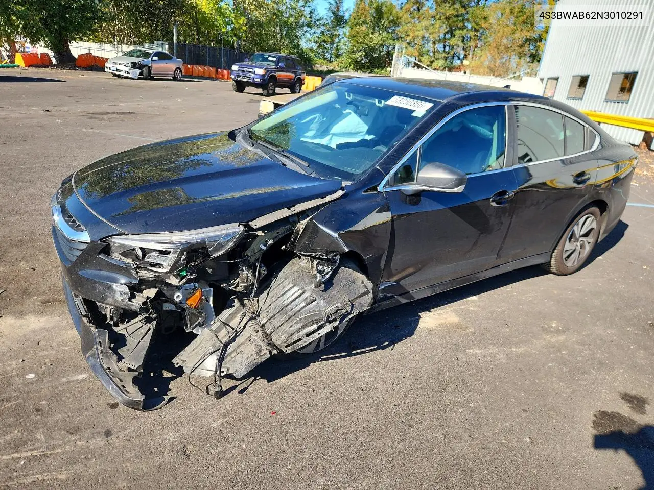 SUBARU LEGACY 2022, VIN 4S3BWAB62N3010291