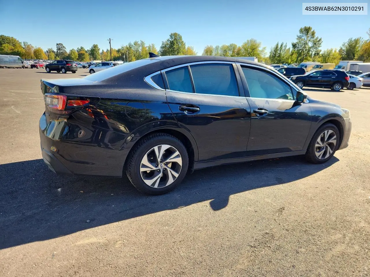 2022 SUBARU LEGACY VIN 4S3BWAB62N3010291 — фото 3
