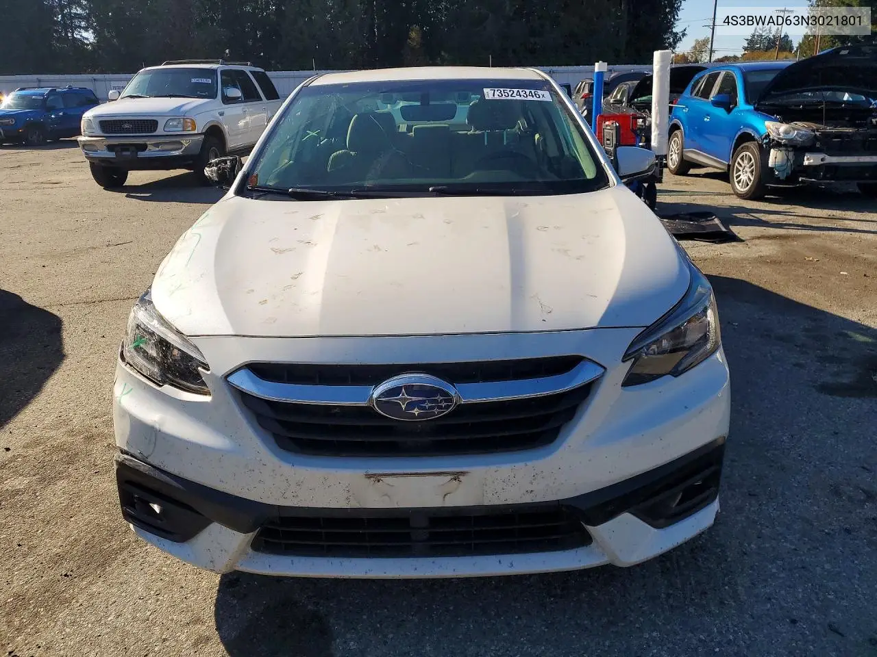 2022 SUBARU LEGACY VIN 4S3BWAD63N3021801 — фото 5