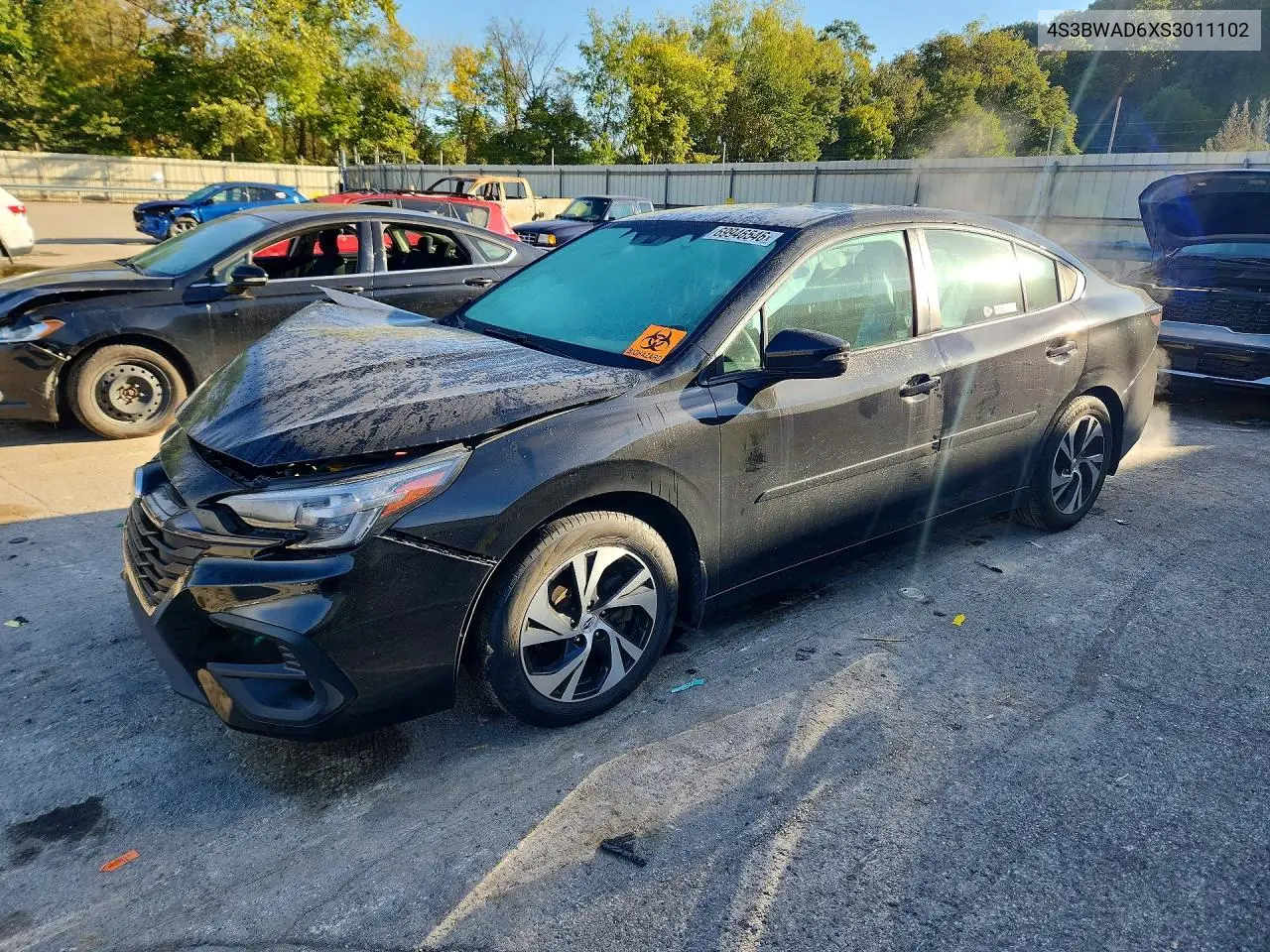 SUBARU LEGACY 2025, VIN 4S3BWAD6XS3011102