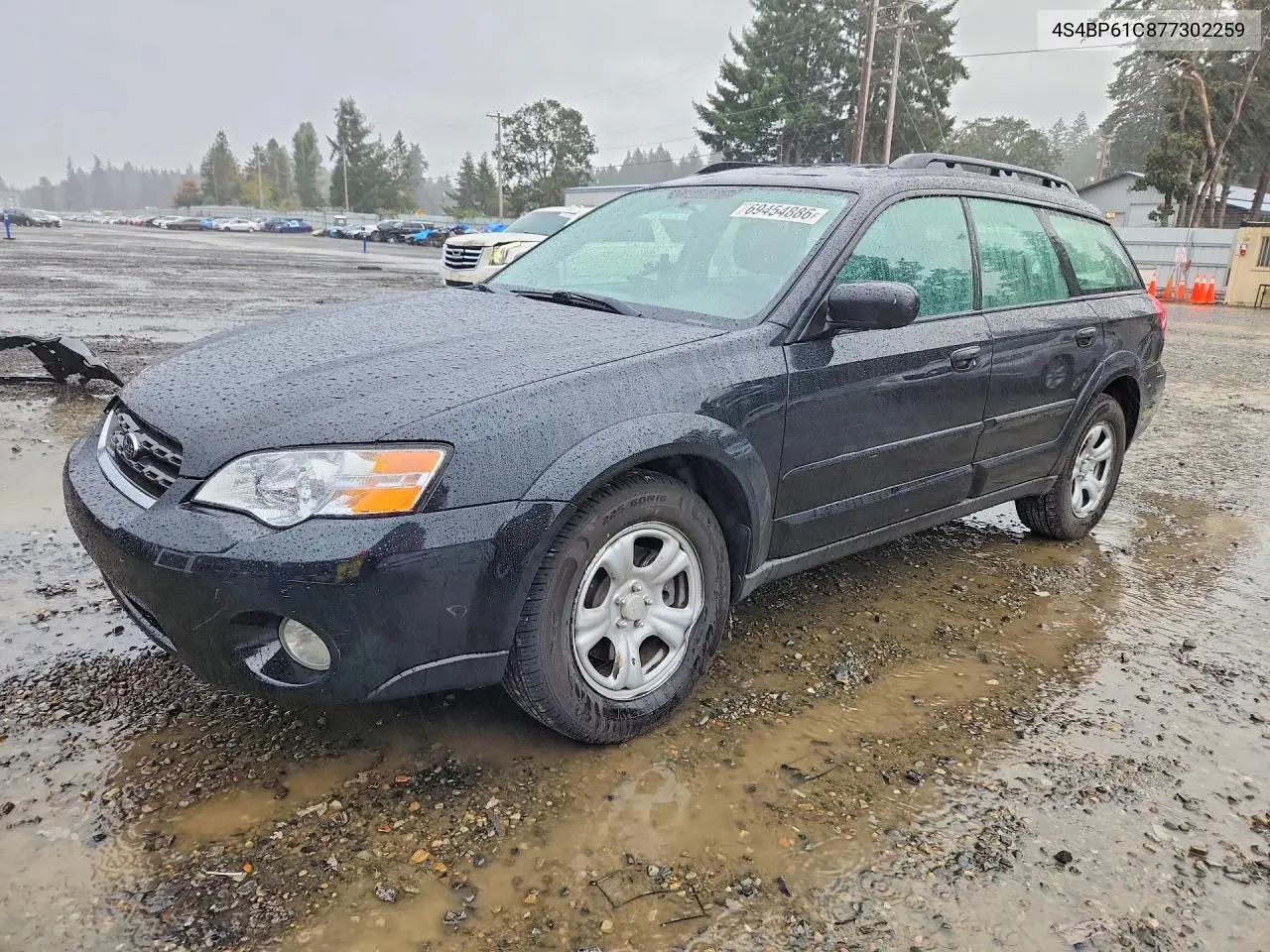 SUBARU OUTBACK 2007, VIN 4S4BP61C877302259