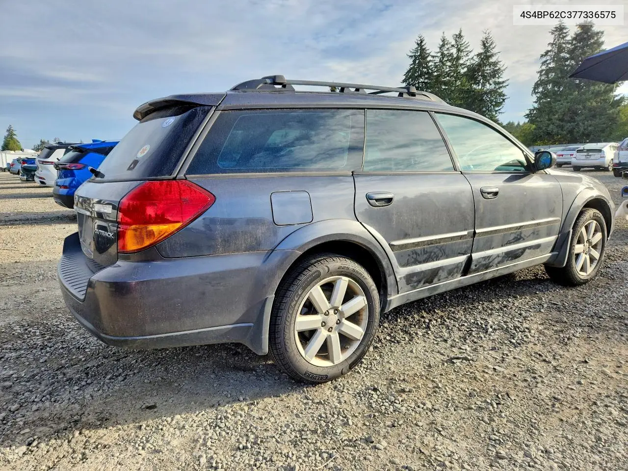 2007 SUBARU OUTBACK VIN 4S4BP62C377336575 — фото 3