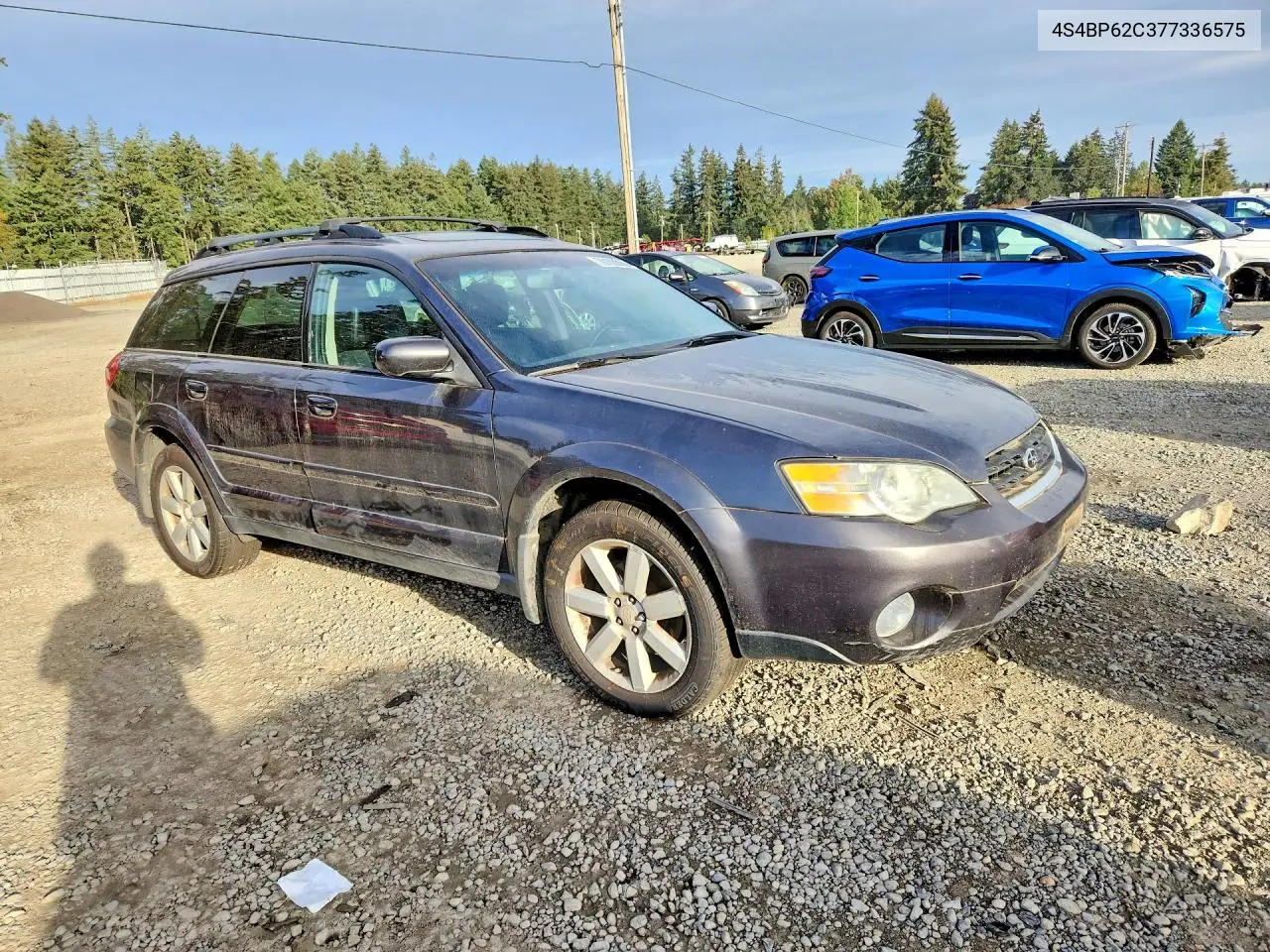 2007 SUBARU OUTBACK VIN 4S4BP62C377336575 — фото 4