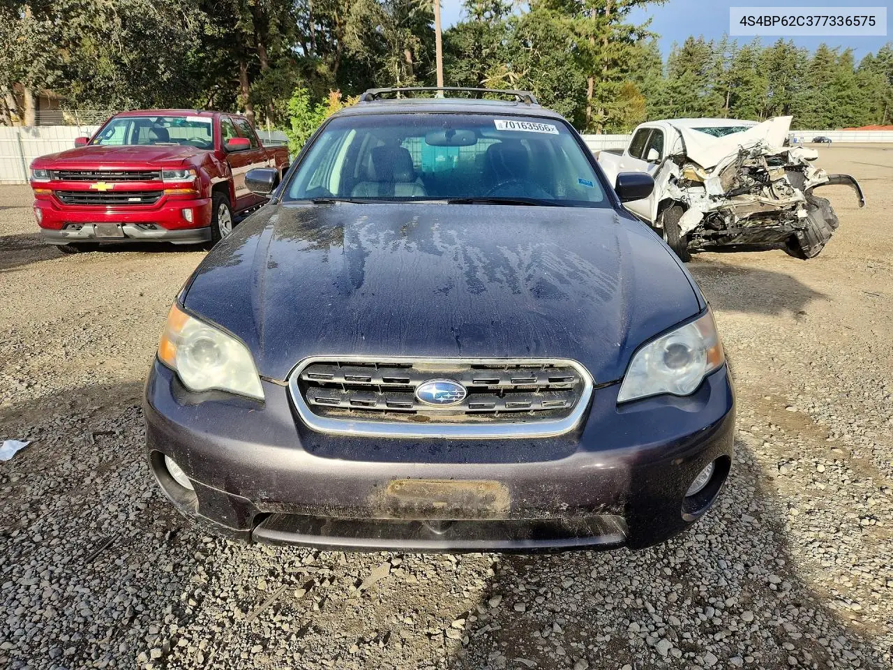 2007 SUBARU OUTBACK VIN 4S4BP62C377336575 — фото 5