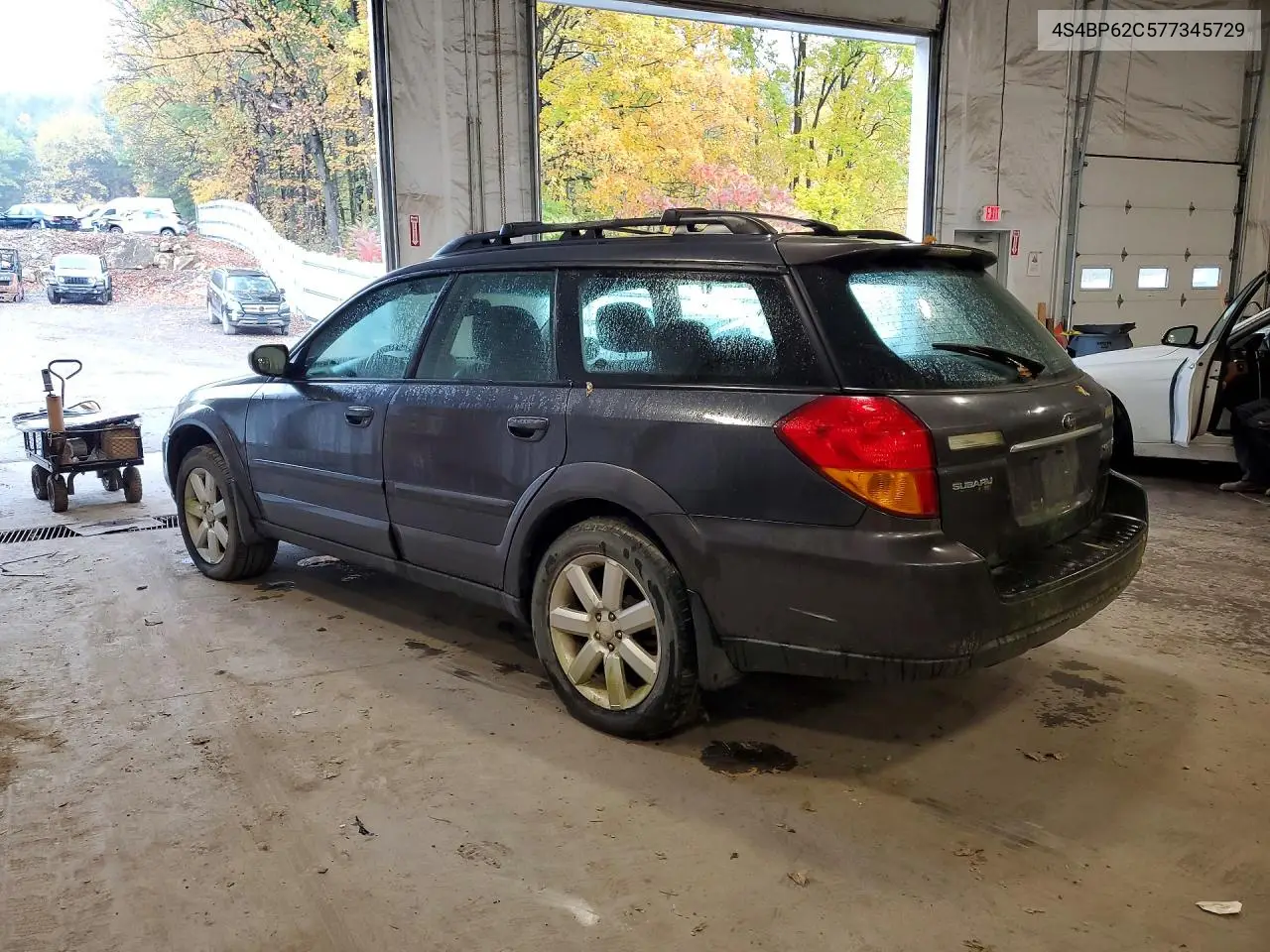 2007 SUBARU OUTBACK VIN 4S4BP62C577345729 — фото 2