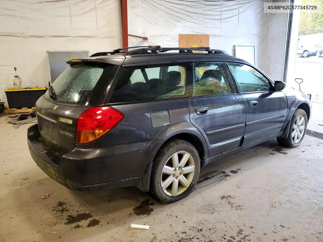 2007 SUBARU OUTBACK VIN 4S4BP62C577345729 — фото 3
