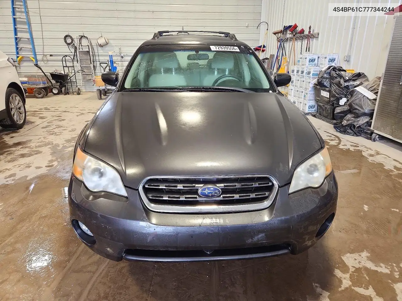 2007 SUBARU OUTBACK VIN 4S4BP61C777344244 — фото 5