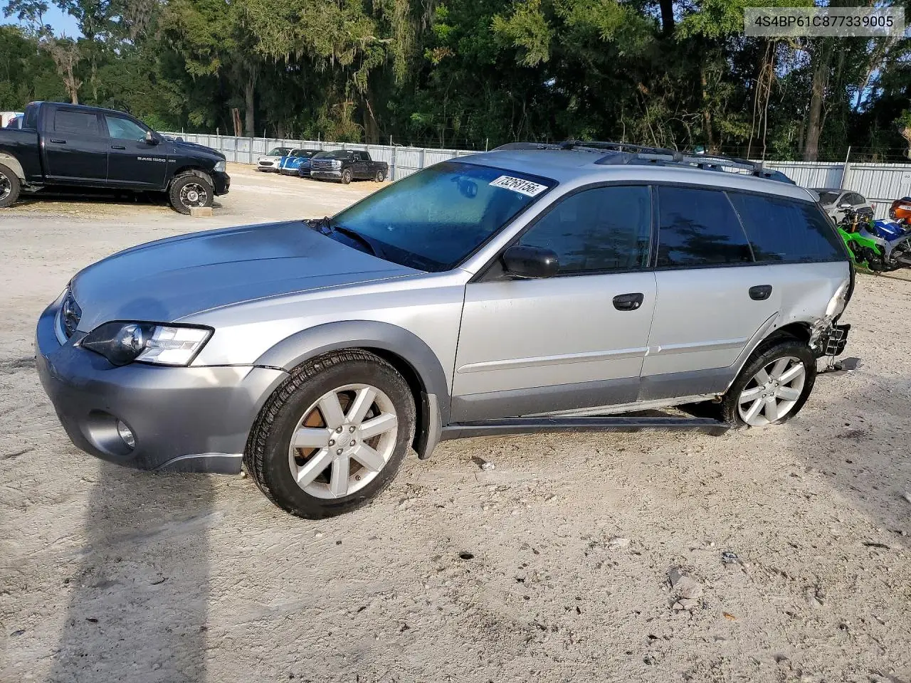 SUBARU OUTBACK 2007, VIN 4S4BP61C877339005