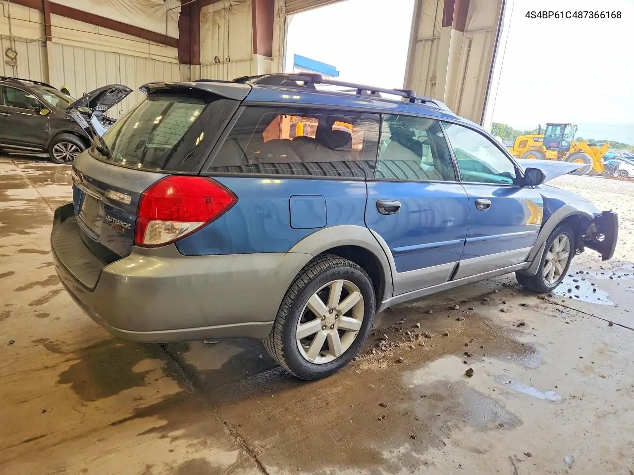 2008 SUBARU OUTBACK VIN 4S4BP61C487366168 — фото 3