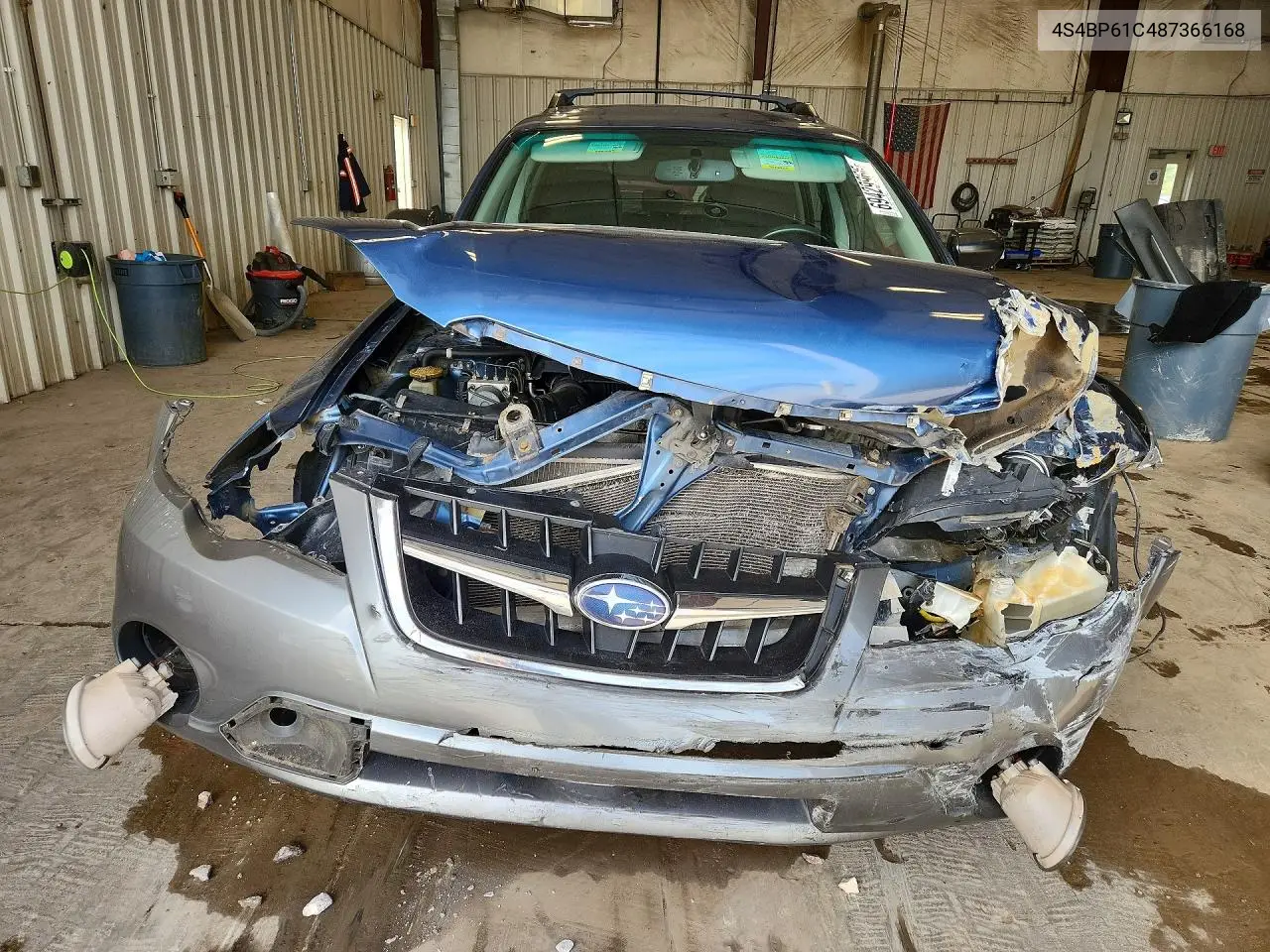 2008 SUBARU OUTBACK VIN 4S4BP61C487366168 — фото 5