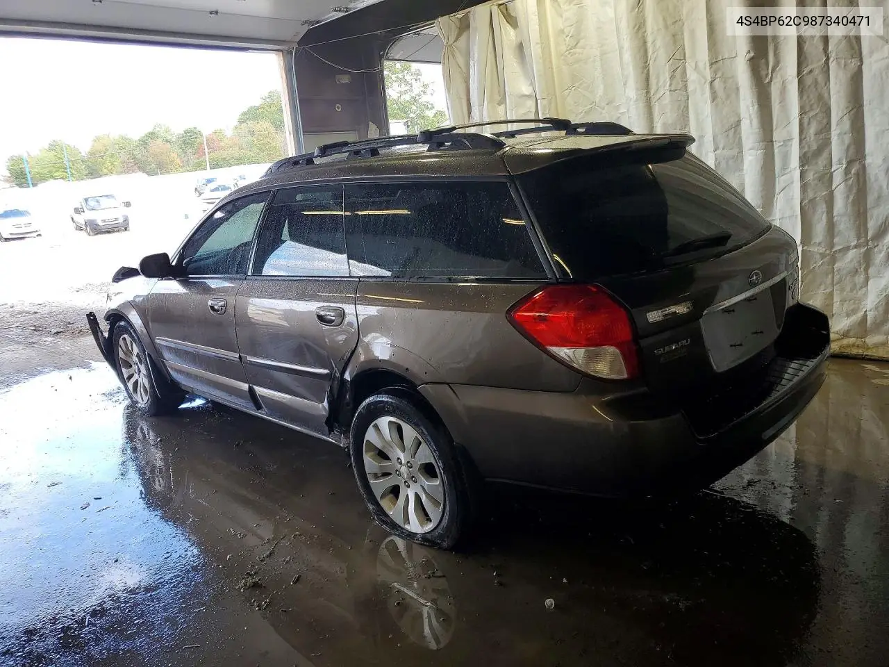 2008 SUBARU OUTBACK VIN 4S4BP62C987340471 — фото 2