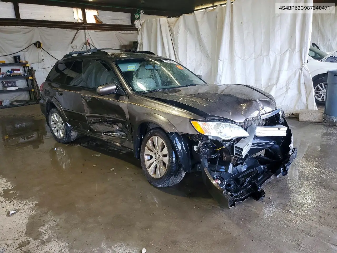 2008 SUBARU OUTBACK VIN 4S4BP62C987340471 — фото 4
