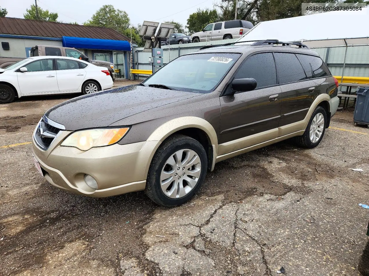 2008 SUBARU OUTBACK VIN 4S4BP62C387305084 — фото 5