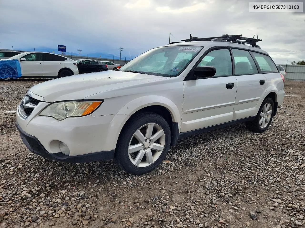 SUBARU OUTBACK 2008, VIN 4S4BP61C587310160