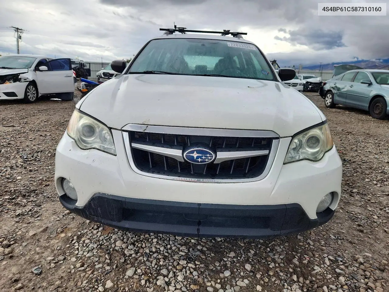 2008 SUBARU OUTBACK VIN 4S4BP61C587310160 — фото 5