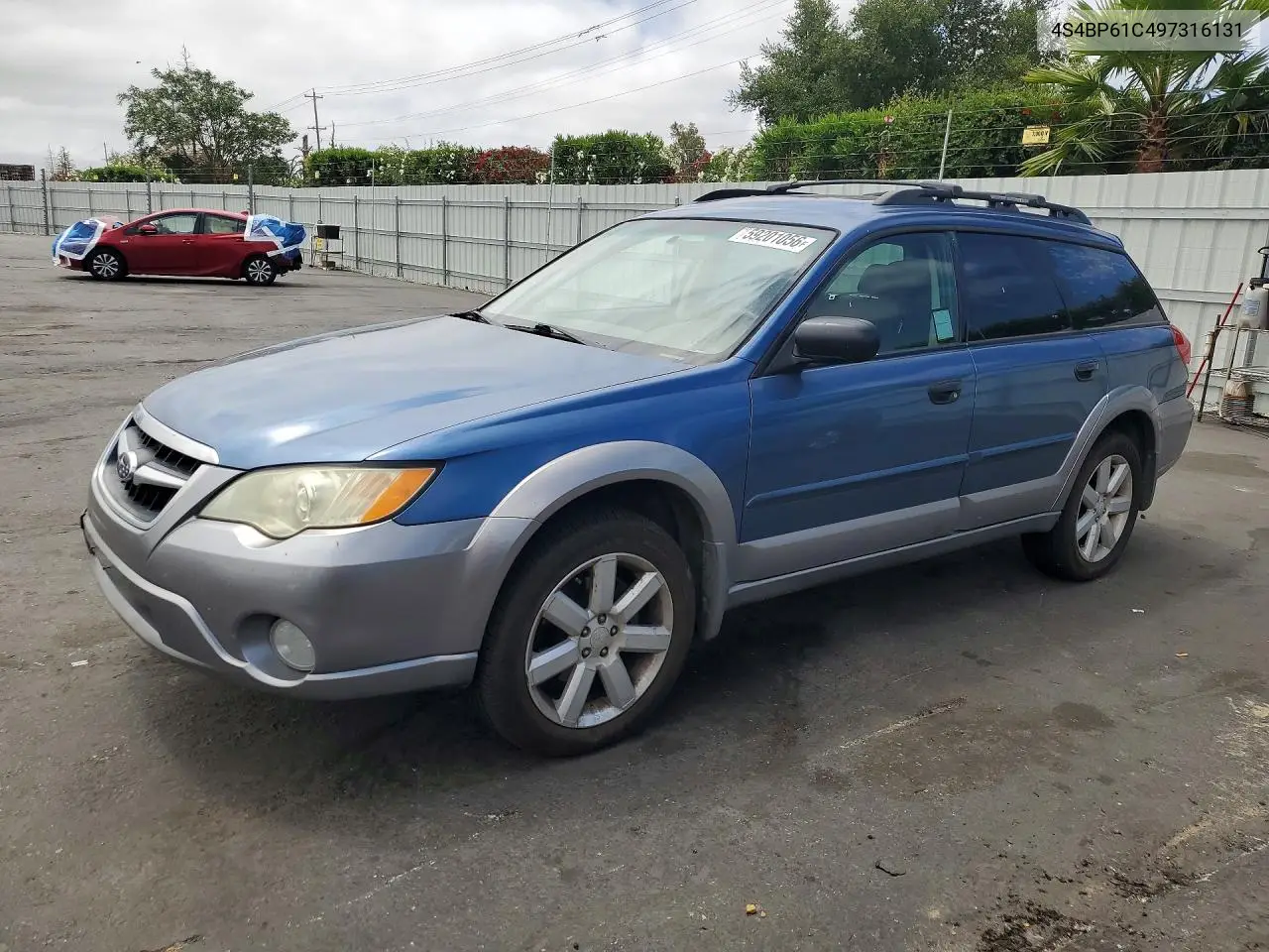 SUBARU OUTBACK 2009, VIN 4S4BP61C497316131
