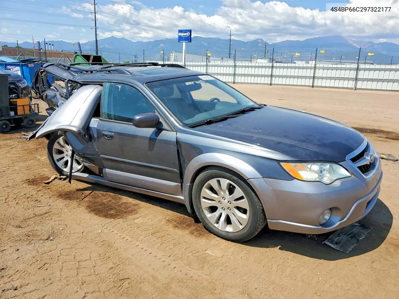 2009 SUBARU OUTBACK VIN 4S4BP66C297322177 — фото 4