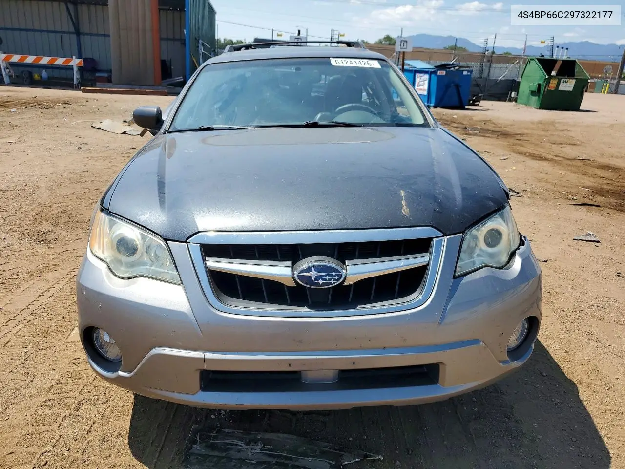 2009 SUBARU OUTBACK VIN 4S4BP66C297322177 — фото 5