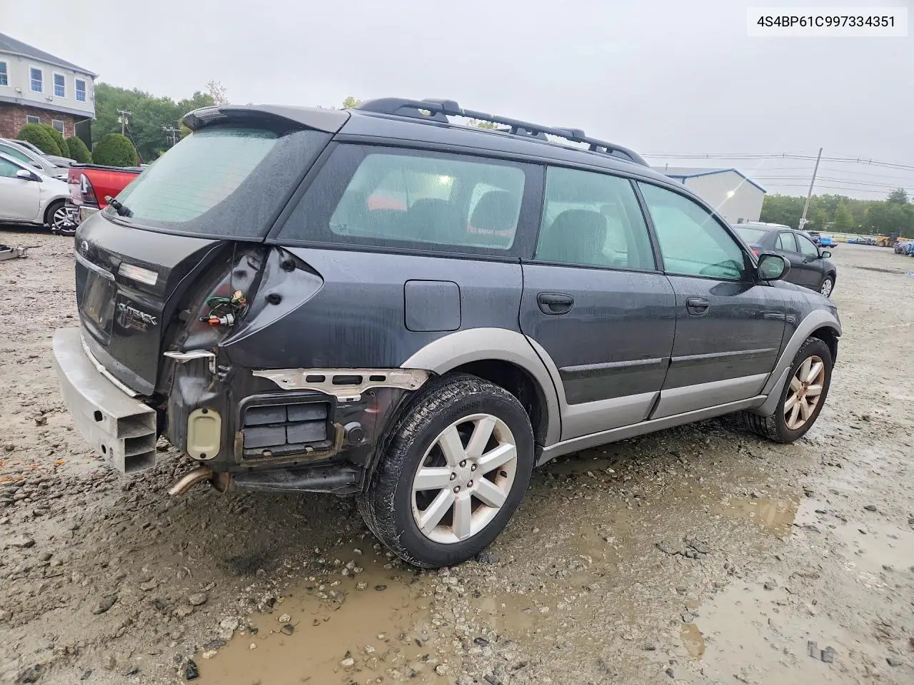 2009 SUBARU OUTBACK VIN 4S4BP61C997334351 — фото 3