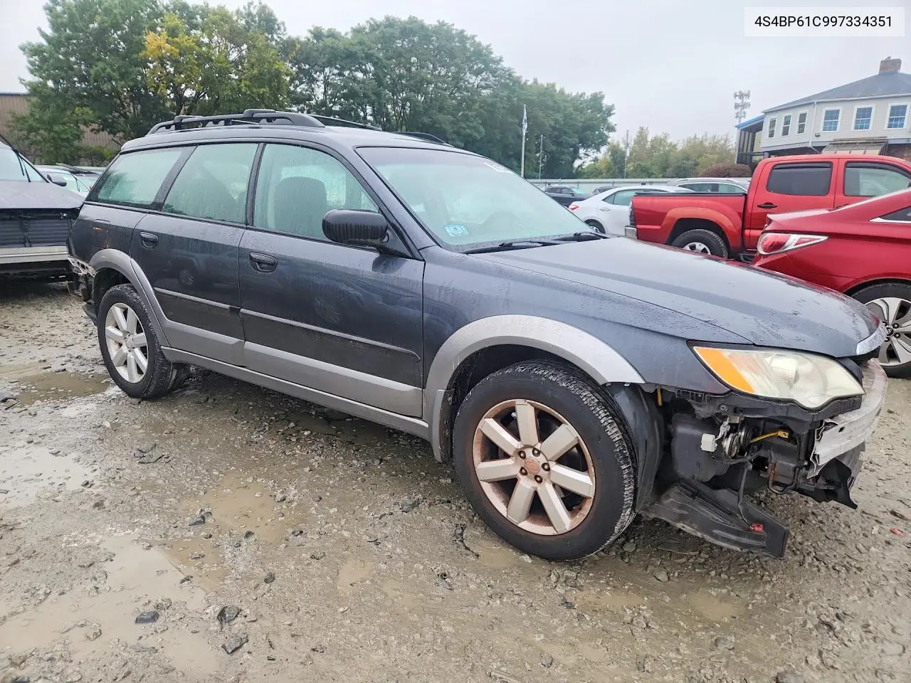 2009 SUBARU OUTBACK VIN 4S4BP61C997334351 — фото 4