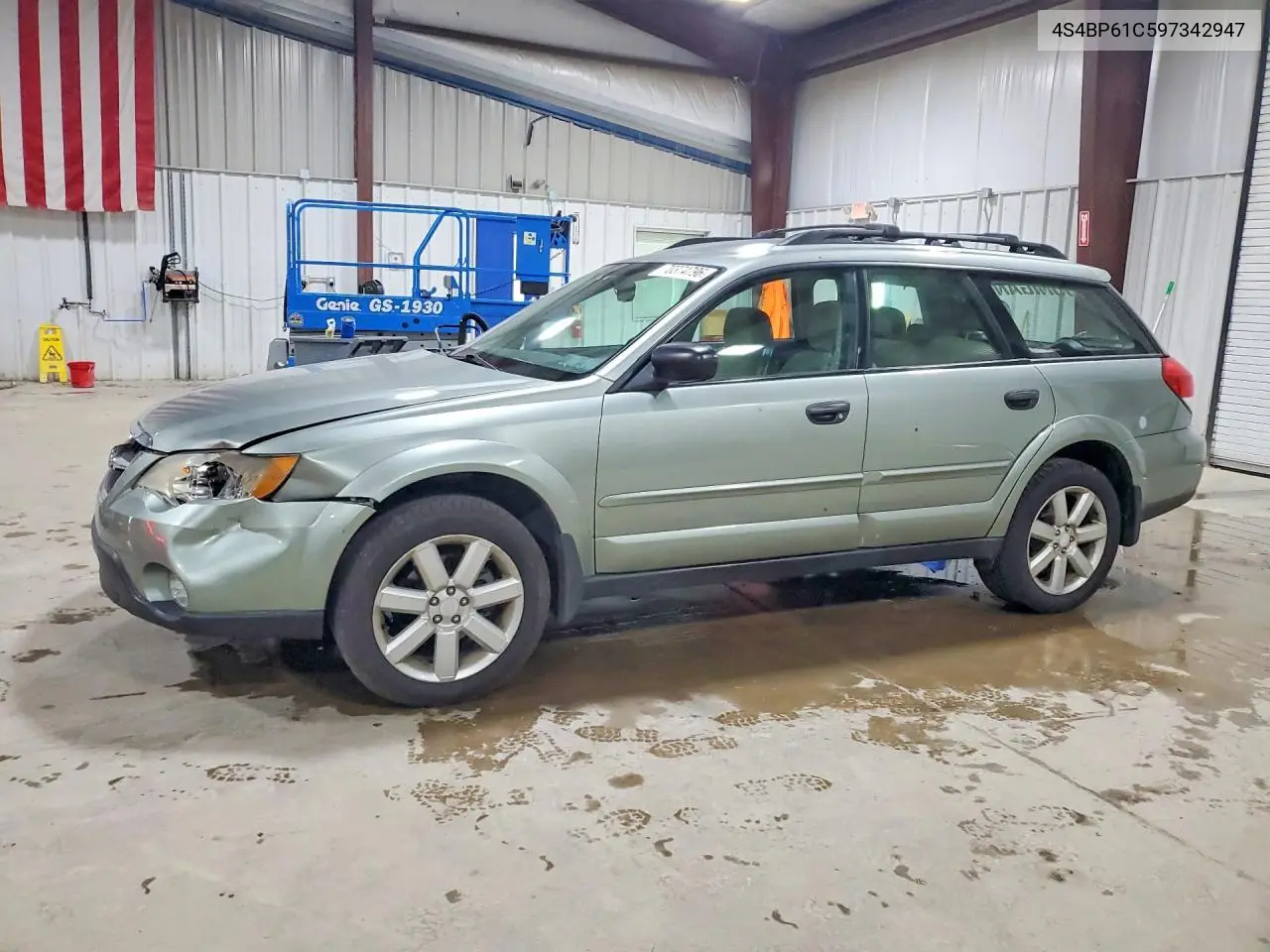 SUBARU OUTBACK 2009, VIN 4S4BP61C597342947
