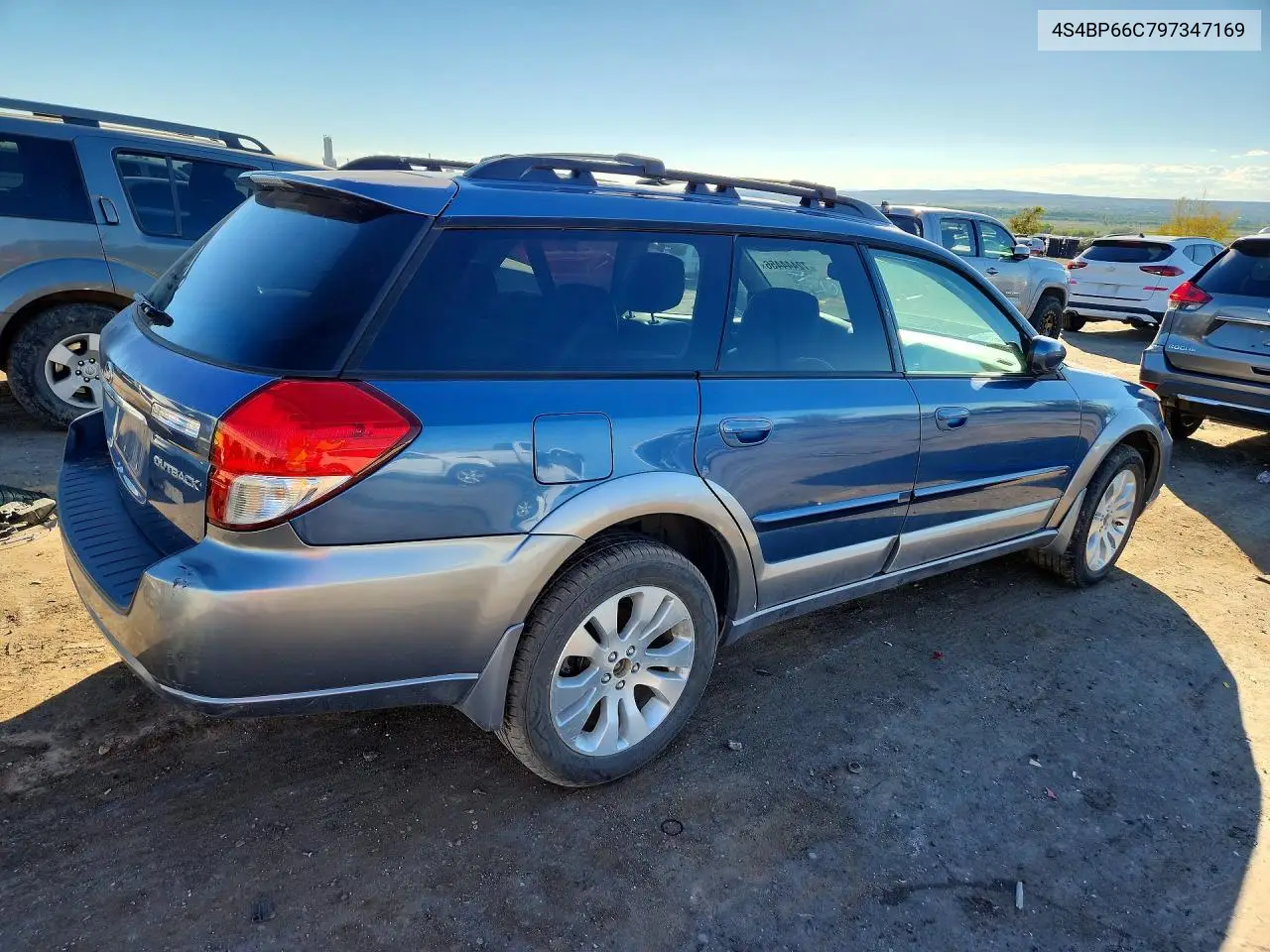 2009 SUBARU OUTBACK VIN 4S4BP66C797347169 — фото 3