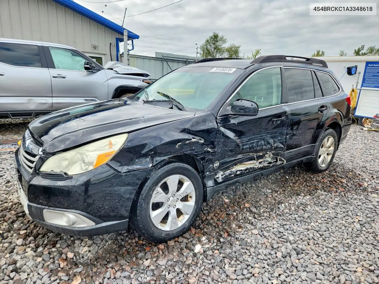 SUBARU OUTBACK 2010, VIN 4S4BRCKC1A3348618