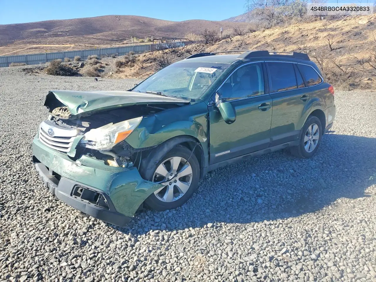 SUBARU OUTBACK 2010, VIN 4S4BRBGC4A3320833