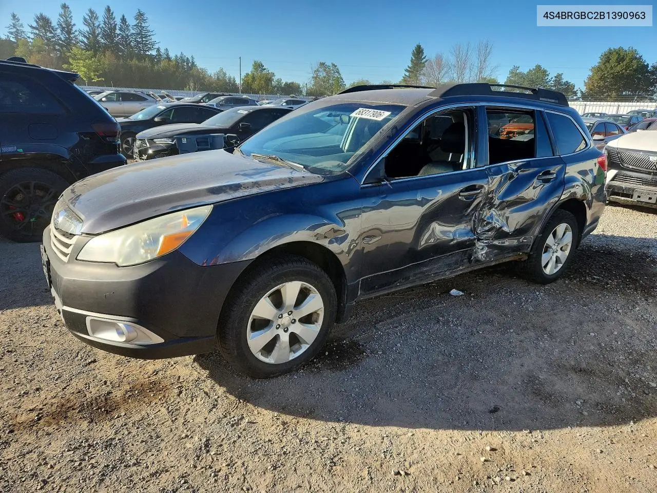 SUBARU OUTBACK 2011, VIN 4S4BRGBC2B1390963