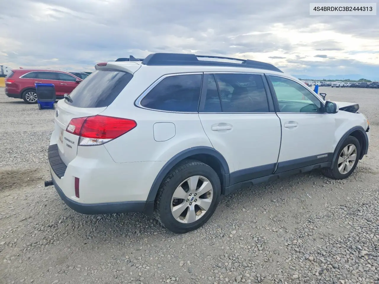 2011 SUBARU OUTBACK VIN 4S4BRDKC3B2444313 — фото 3