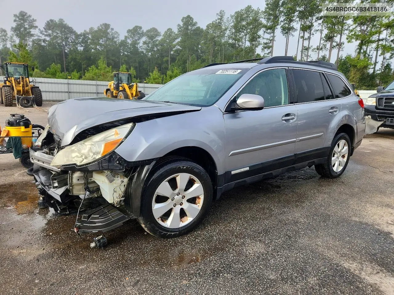 SUBARU OUTBACK 2011, VIN 4S4BRCGC6B3418186