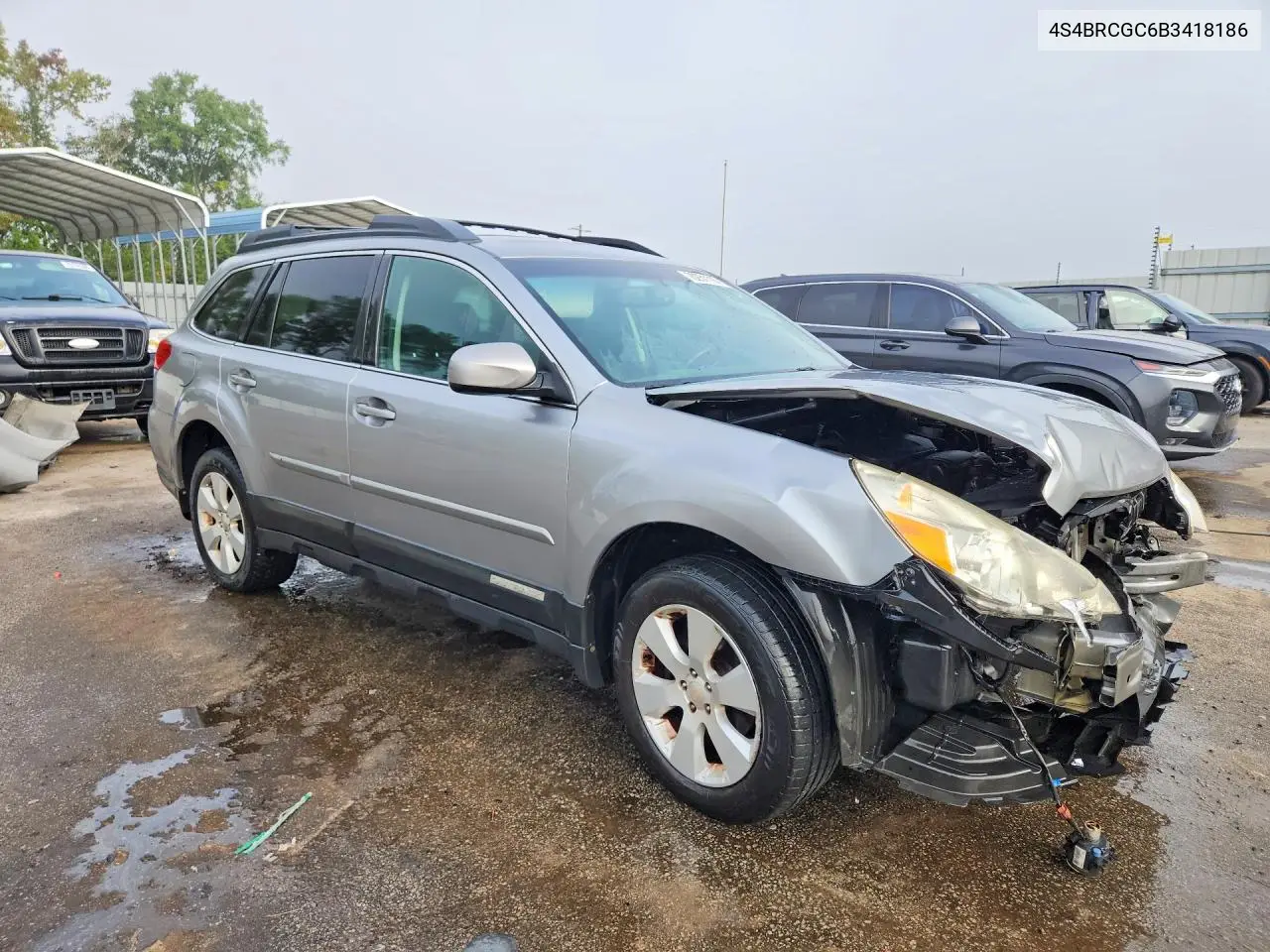 2011 SUBARU OUTBACK VIN 4S4BRCGC6B3418186 — фото 4