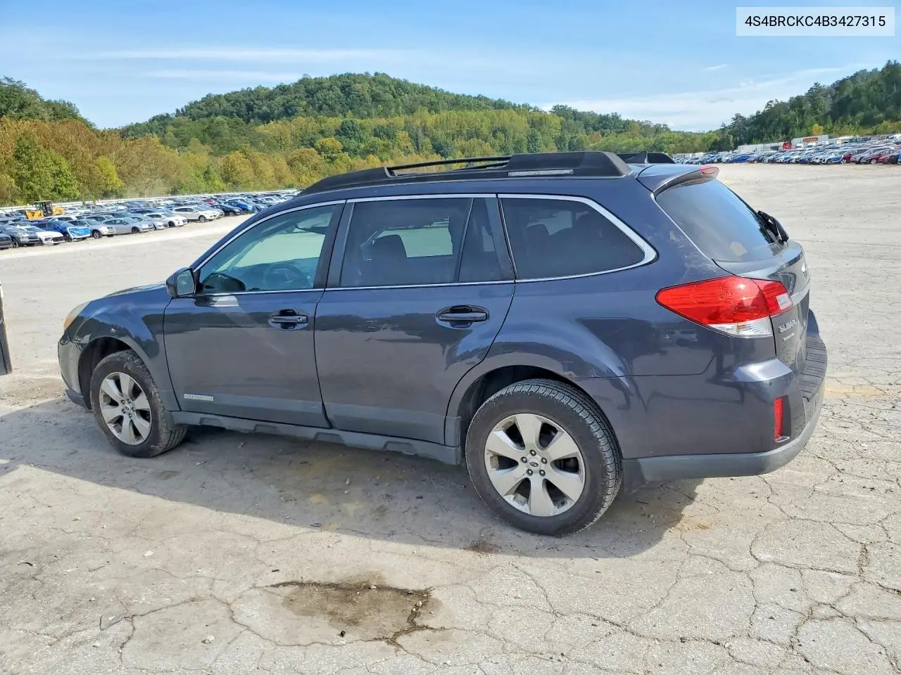 2011 SUBARU OUTBACK VIN 4S4BRCKC4B3427315 — фото 2