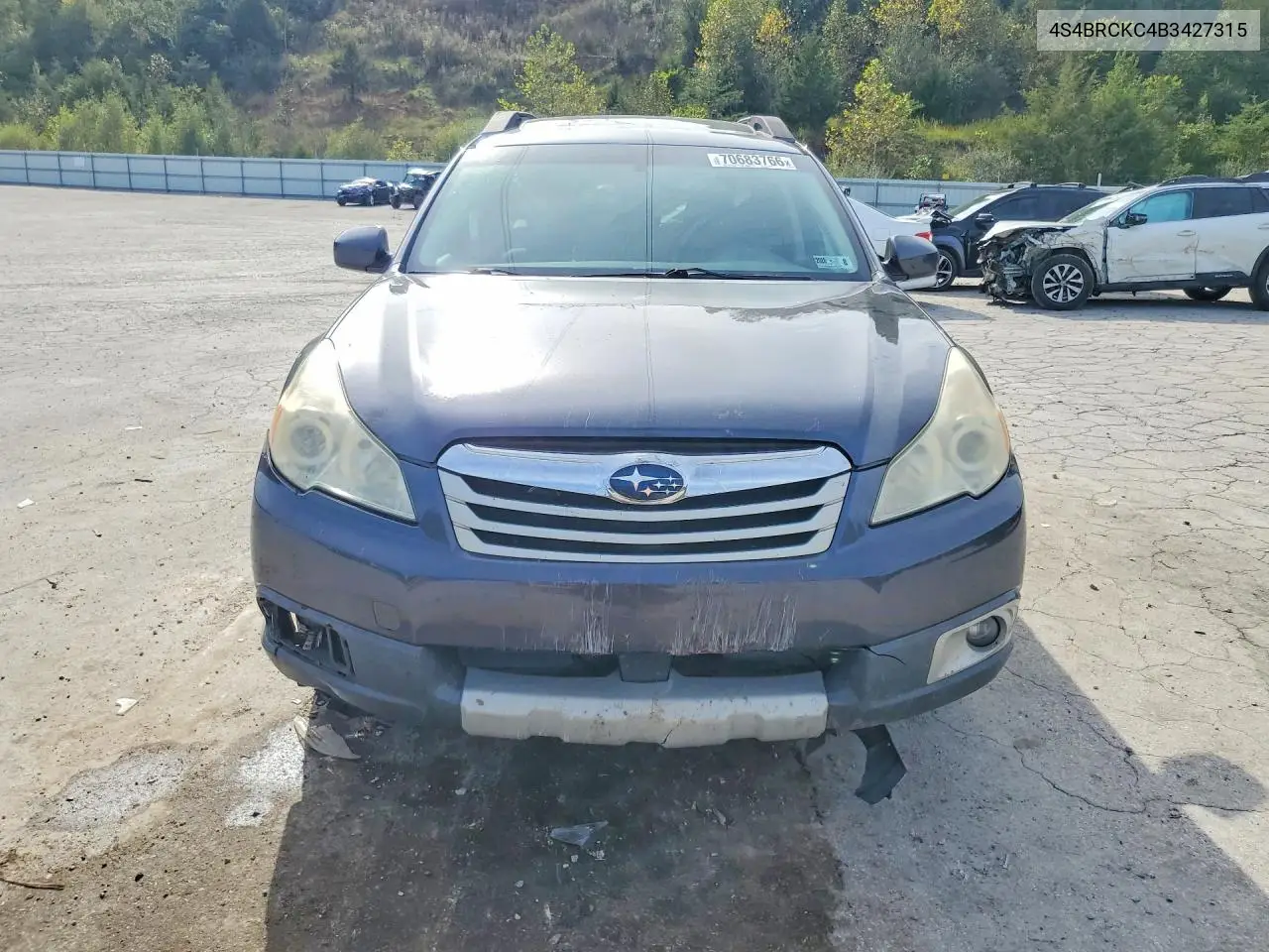 2011 SUBARU OUTBACK VIN 4S4BRCKC4B3427315 — фото 5