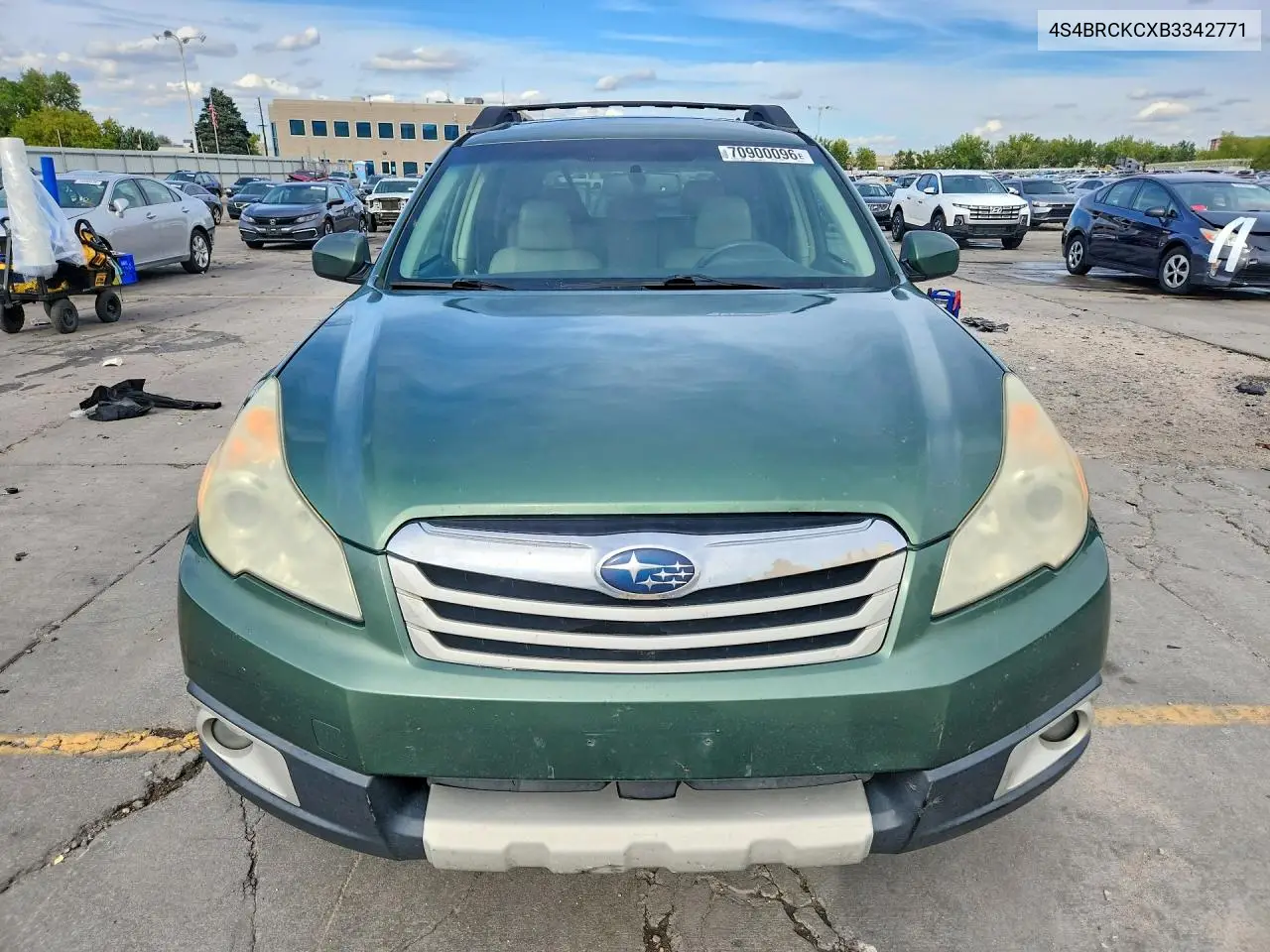 2011 SUBARU OUTBACK VIN 4S4BRCKCXB3342771 — фото 5