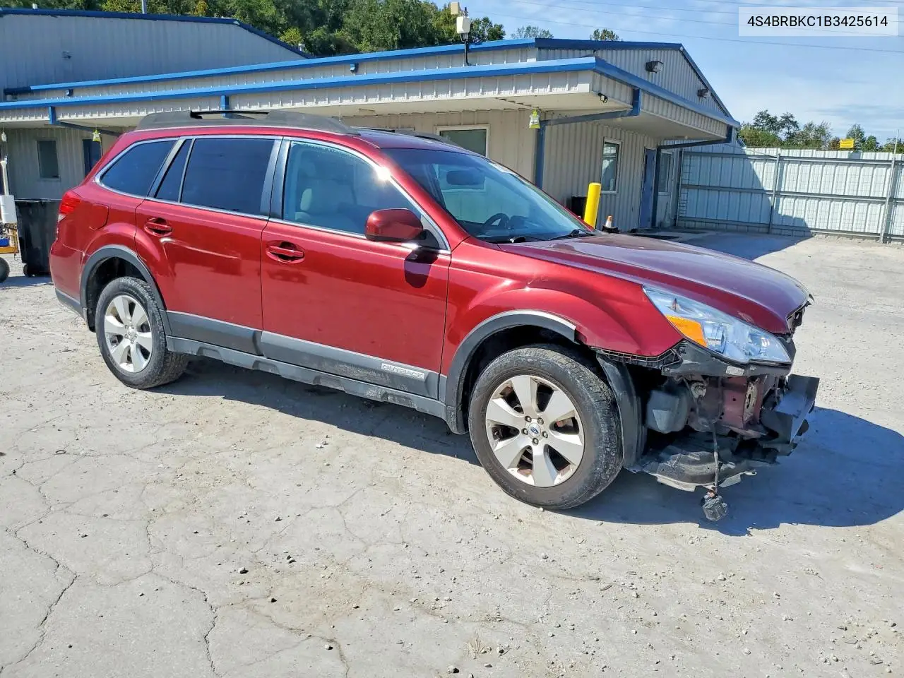2011 SUBARU OUTBACK VIN 4S4BRBKC1B3425614 — фото 4