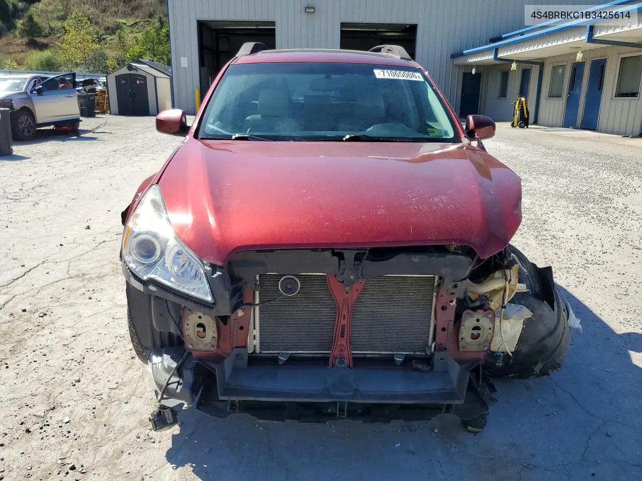 2011 SUBARU OUTBACK VIN 4S4BRBKC1B3425614 — фото 5