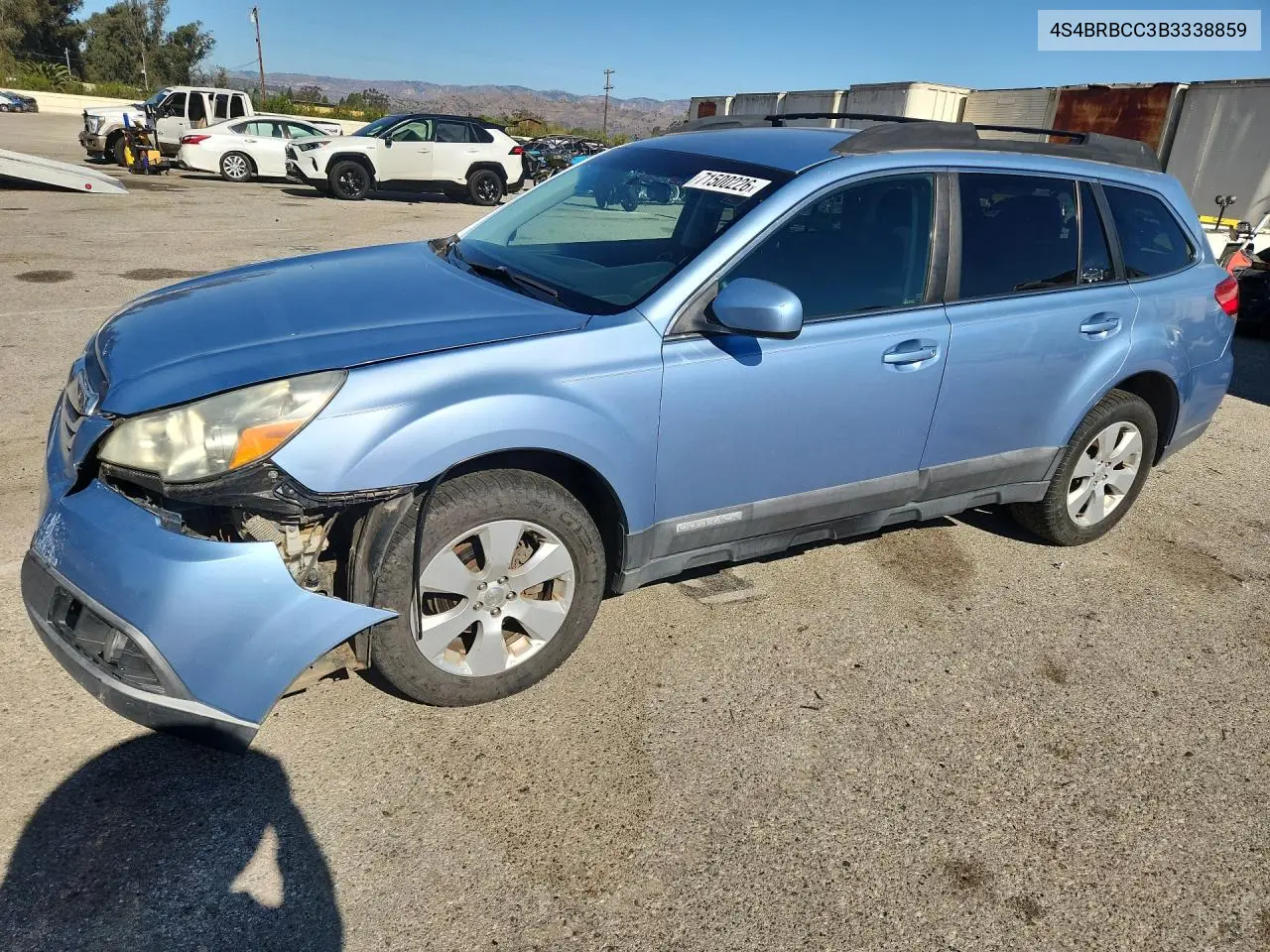 SUBARU OUTBACK 2011, VIN 4S4BRBCC3B3338859