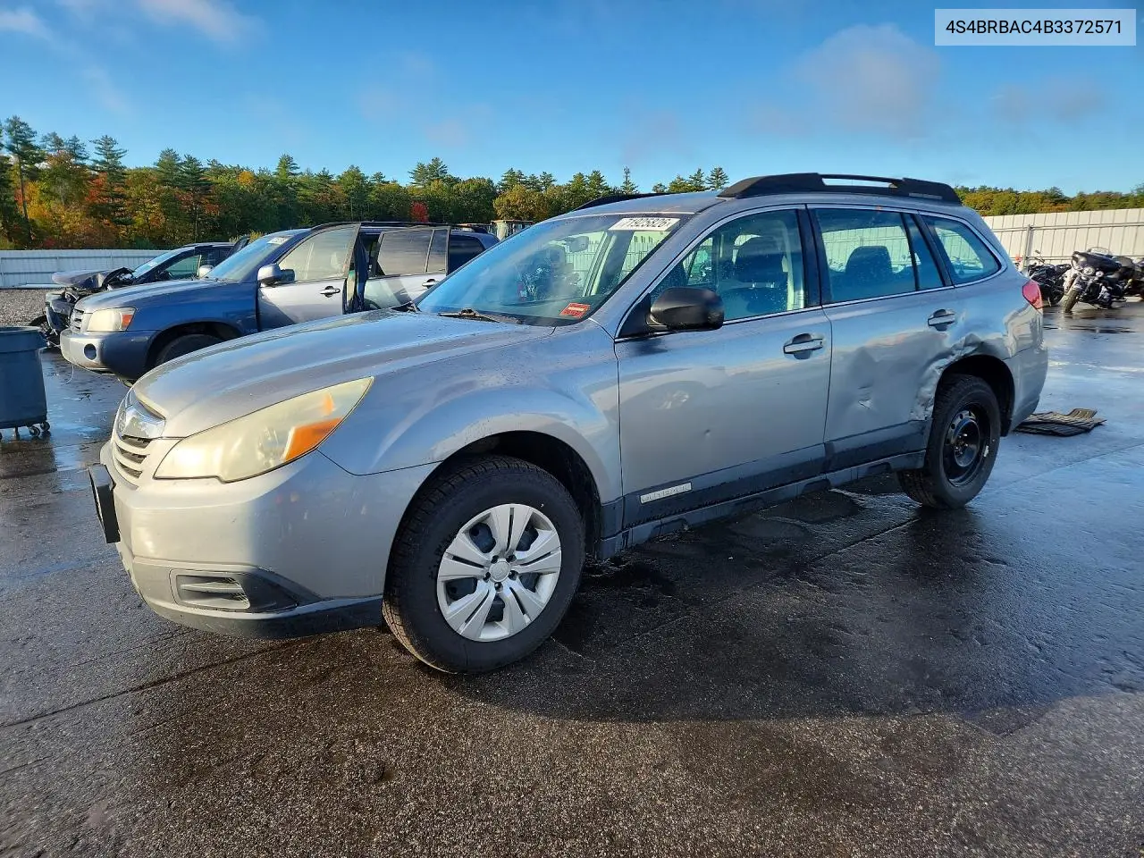 SUBARU OUTBACK 2011, VIN 4S4BRBAC4B3372571