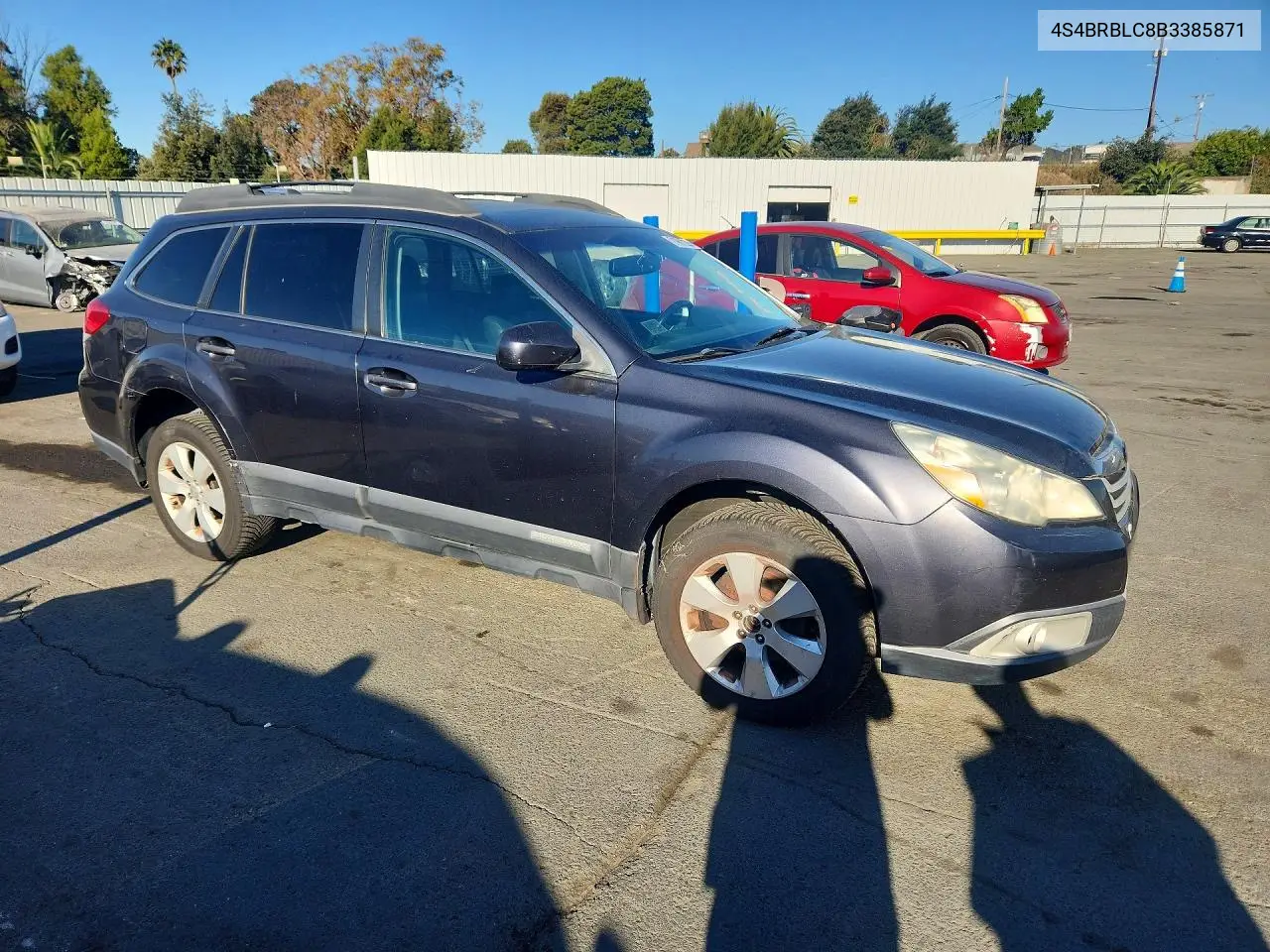 2011 SUBARU OUTBACK VIN 4S4BRBLC8B3385871 — фото 4