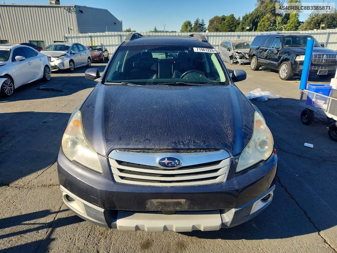 2011 SUBARU OUTBACK VIN 4S4BRBLC8B3385871 — фото 5