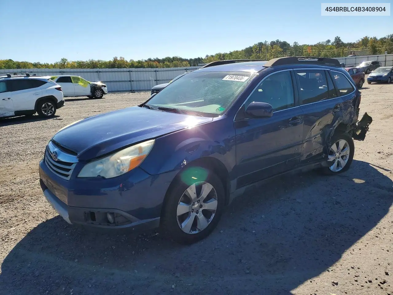 SUBARU OUTBACK 2011, VIN 4S4BRBLC4B3408904