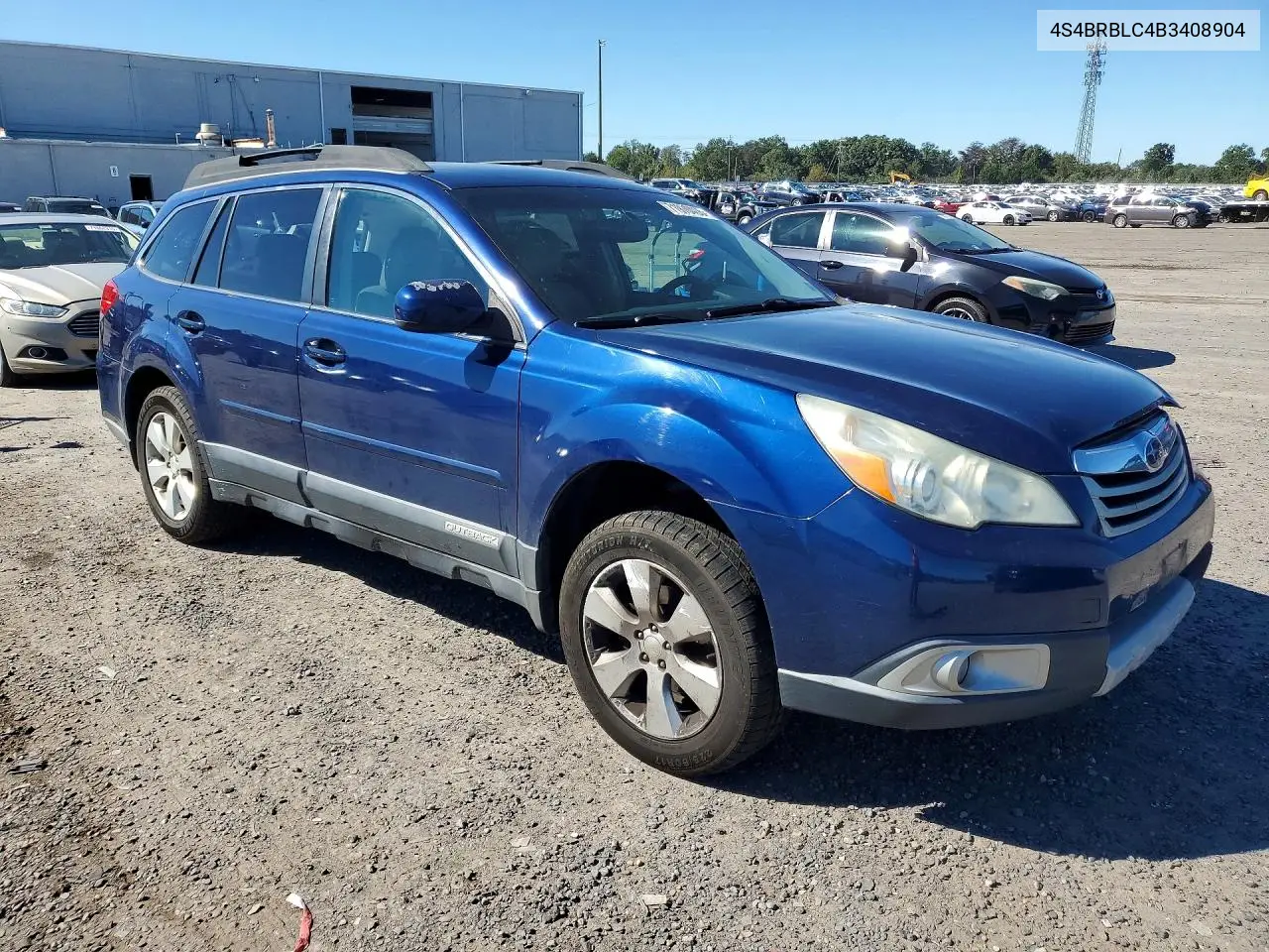 2011 SUBARU OUTBACK VIN 4S4BRBLC4B3408904 — фото 4