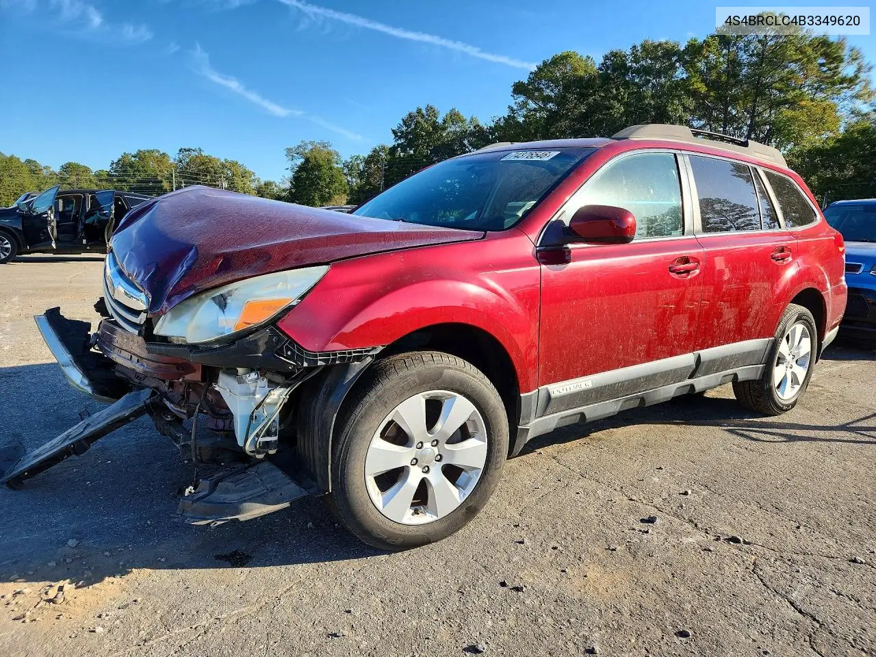 SUBARU OUTBACK 2011, VIN 4S4BRCLC4B3349620