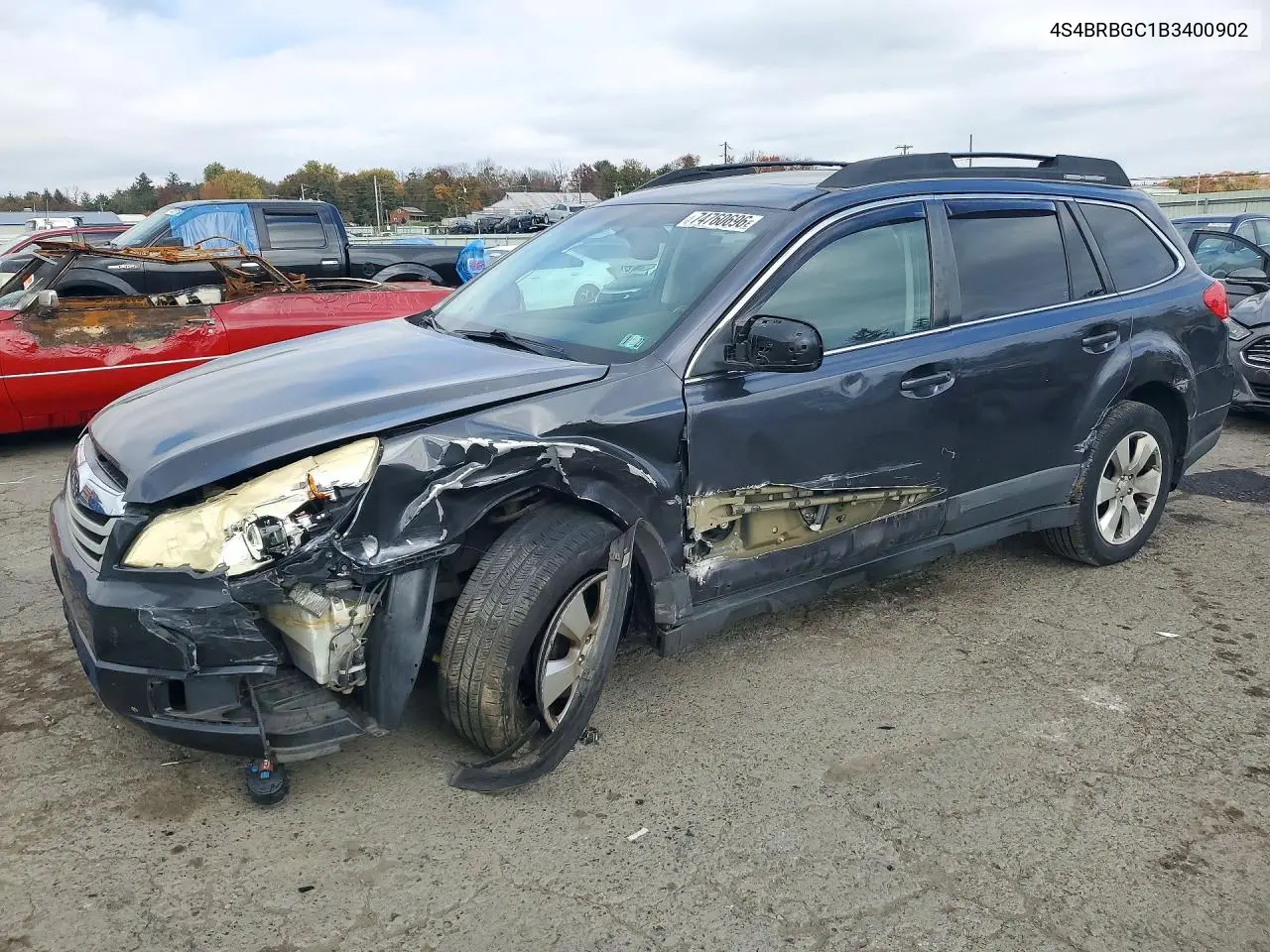 SUBARU OUTBACK 2011, VIN 4S4BRBGC1B3400902