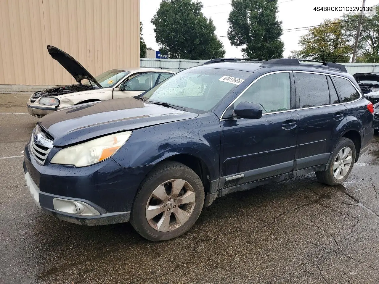 SUBARU OUTBACK 2012, VIN 4S4BRCKC1C3290139