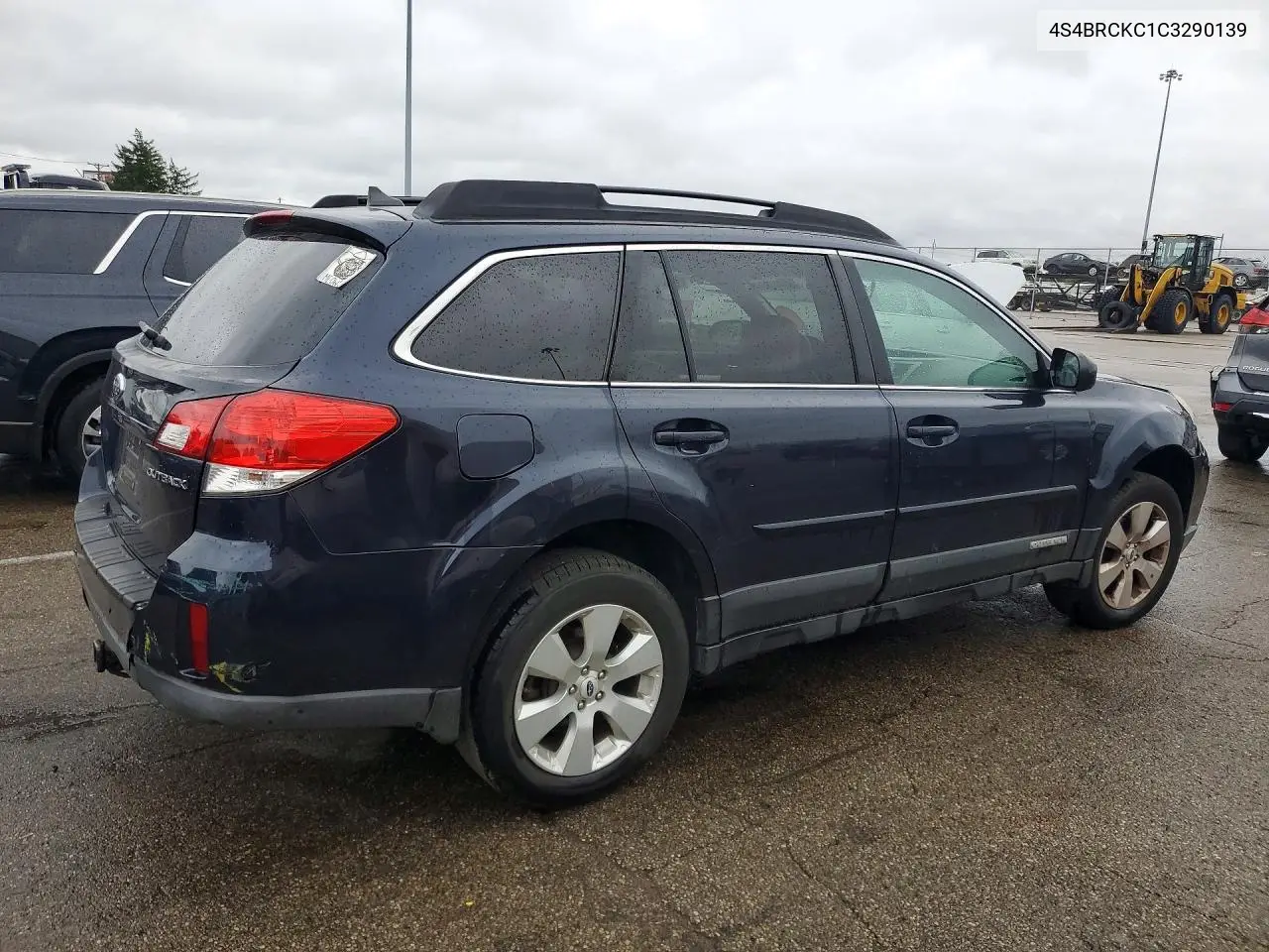 2012 SUBARU OUTBACK VIN 4S4BRCKC1C3290139 — фото 3